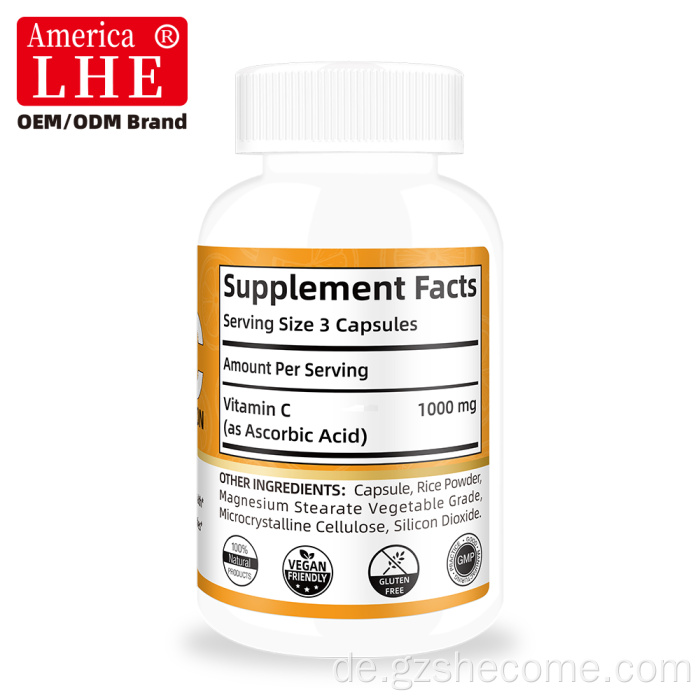 Shecome Liposomale Vitamin-C-Kapseln, antioxidative Unterstützung